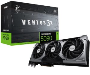 MSI VENTUS GEFORCE RTX 5090 32G 3X OC carte graphique NVIDIA 32 Go GDDR7