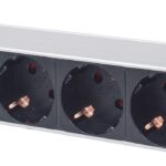 Intellinet 714020 unité de distribution d'énergie 4 sortie(s) CA 1U Gris