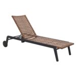 Chaise longue de jardin TEXAS brown