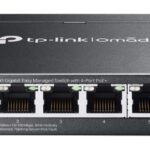 TP-Link Omada ES205G Géré Gigabit Ethernet (10/100/1000) Connexion Ethernet, supportant l'alimentation via ce port (PoE) Noir