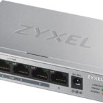 Zyxel GS1005HP Non-géré Gigabit Ethernet (10/100/1000) Connexion Ethernet, supportant l'alimentation via ce port (PoE) Argent