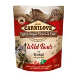 CARNILOVE Dog Pouch Wild boar & rosehips - nourriture humide pour chien - 300g