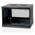 Techly I-CASE EL-1006B32 étagère 6U Rack monté sur le mur Noir