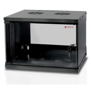 Techly I-CASE EL-1006B32 étagère 6U Rack monté sur le mur Noir