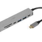 iBox IUH3SL4K hub & concentrateur USB Type-C 5000 Mbit/s Argent