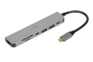 iBox IUH3SL4K hub & concentrateur USB Type-C 5000 Mbit/s Argent