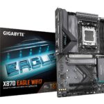 GIGABYTE X870 EAGLE WIFI7 Carte Mère - Prend en charge les processeurs AMD Ryzen 9000, 14+2+2 phases VRM, jusqu'à 8000MHz DDR5 (OC), 1xPCIe 5.0 + 2xPCIe 4.0, Wi-Fi 7, LAN 2,5GbE, USB 4