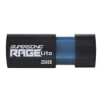 Flashdrive PATRIOT Rage Lite 1TB 120 MB/S USB 3.2 rétractable Noir (PEF1TBRLB32U)