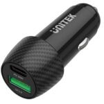 Unitek P1400A Chargeur de voiture 38W USB-A USB-C QC 3.0