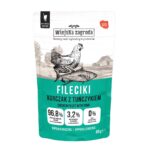 WIEJSKA ZAGRODA Filets de Poulet au Thon – aliment humide pour chats – 85g