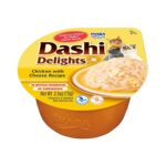 INABA Dashi Delights Chicken with cheese in broth - Friandise pour chat - 70g