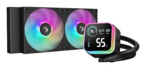 DeepCool LQ240 Processeur Kit de refroidissement du liquide 12 cm Noir 1 pièce(s)