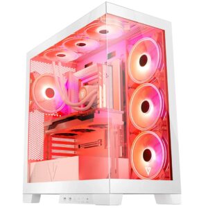 Modecom Volcano SPACE APEX ARGB MIDI Midi Tower Blanc
