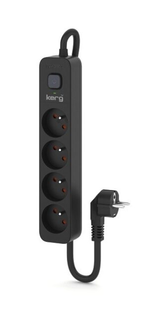 KERG multiprise avec disjoncteur-4 prises 16A 3m