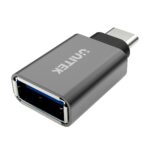 UNITEK Y-A025CGY Adaptateur USB Type-C USB Type-A Métallique