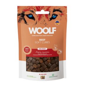 WOOLF Soft Cubes Beef - friandise pour chien - 100g