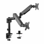 Gembird MA-DA2P-01 Bras de montage réglable pour 2 écrans, 17"-32", jusqu'à 9 kg
