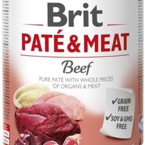BRIT Paté & Meat avec du bœuf  - nourriture humide pour chien - 800g
