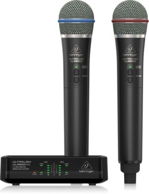 Behringer ULM302MIC - Système numérique sans fil 2,4 GHz avec 2 microphones à main et récepteur