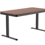 Bureau ACTIVEJET avec réglage électrique de la hauteur 140x70 ET119W-C noir/noyer