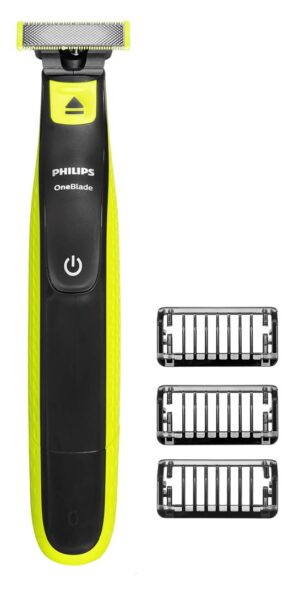 Philips Norelco OneBlade QP2724/10 rasoir pour homme Rasoir à grille Tondeuse Gris, Citron vert