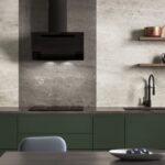 Vertical Eco Duo Glass Hotte de cheminée murale Noir
