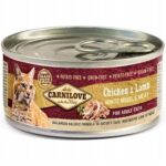 CARNILOVE Cat Poulet & Agneau Viande Blanche Musculaire – nourriture humide pour chats – 100 g