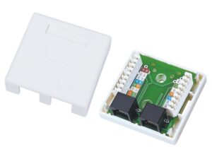 Alantec GN002 connecteur de fils 2xRJ45 Blanc