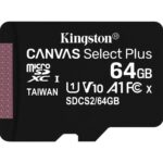Kingston Technology Carte micSDXC Canvas Select Plus 100R A1 C10 de 64 Go sans ADP