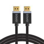 SAVIO DISPLAYPORT (M) - CÂBLE DISPLAYPORT (M), V1.4, 3 m, CL-176