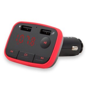 Savio Émetteur FM Bluetooth TR-10 FM 87,6 - 107,9 MHz Noir