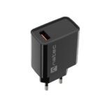 CHARGEUR SECTEUR NATEC RIBERA USB-A 18W NOIR