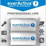 Piles rechargeables everActive Ni-MH R14 C 5000 mAh Professional Line