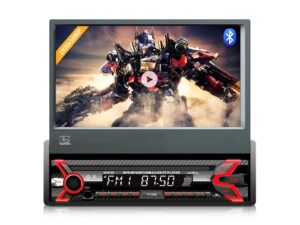 Audiocore AC9100 Radio portable Voiture Numérique Noir, Rouge