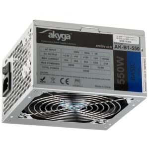 Akyga AK-B1-550 unité d'alimentation d'énergie 550 W 20+4 pin ATX ATX Gris