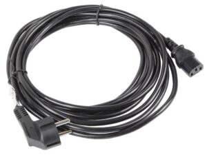 Lanberg CA-C13C-11CC-0100-BK câble électrique Noir 10 m Coupleur C13 CEE7/7